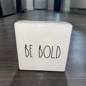 “Be You”/ “Be Bold” white Decor sign (different message on each side)